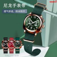 Suitable For [Fashion Choice] Nylon Watch Strap Briston Winter Rain Same Style Waterproof Green Canvas Men Women Couples 20mmFFFF