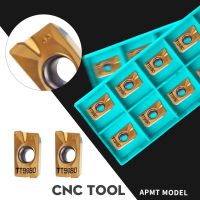 APMT1604PDER TT9080 เครื่องกลึง CNC การกัดแทรกโลหะผสมแข็งทนต่อการกัดเครื่องมือกลึง CVD เคลือบ เครื่องตัดมิลลิ่ง