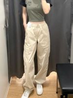 UNIqlo ❇¤✐ Ujia 2023 ฤดูร้อน Ujia Casual กางเกง Overalls Multi-Pocket Cuffed ขาเอวยางยืดกางเกง 456106