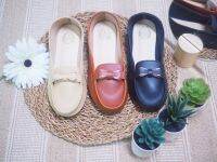 [ส่งเร็วพิเศษ!] (??พร้อมส่ง) มีSz.41-45 รองเท้าม็อคคาซินแบบเปิดส้น แต่งอะไหล่โบว์ แบบดูดีน่ารัก ใส่สบายมากกค่ะ