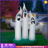 ⚡จัดส่งที่รวดเร็ว⚡10ft Luminous Inflatable Ghost พร้อมไฟ LED ในตัวตกแต่งฮาโลวีนกลางแจ้งสำหรับ Yard Garden Lawn