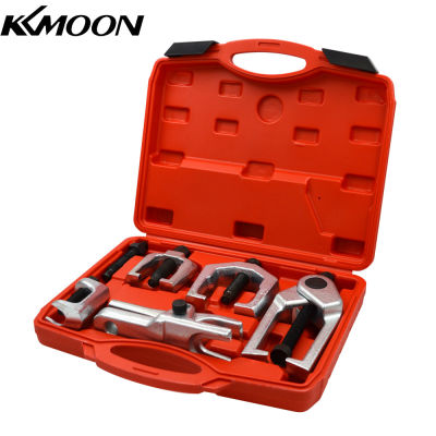 KKmoon 5 PCS Ball Joint Separator Kit Pitman Arm Puller Tie Rod End Remover Splitter เครื่องมือกำจัดยานยนต์ Front End Service Set