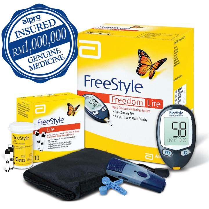 Abbott Freestyle Freedom Lite Glucose Meter with 10s Test Strips Lazada