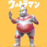 【CW】2023 New Ultraman Fat Man Anime Gk Ultraman Obesity Kawaii Pvc Birthday Model Collections Model Kid Toy Children Gifts