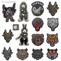 ✵▧ Animal Tiger Bear Wolf Bee Rabbit Dragon Embroidered Patches Tactical Military Patches Appliques Emblem Embroidery Badges