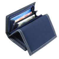 Multifunctional Mens Canvas Student Wallet Zipper Short Magic 3 Fold Design Men Purse 4 Colors 12*8.5cm X102