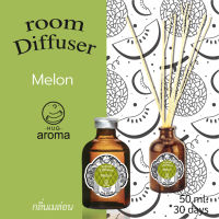 Hug Aroma	Reed Diffuser	50 ML	กลิ่นเมล่อน	Melon	น้ำมันหอมระเหย	ก้านไม้กระจายกลิ่น	ก้านไม้หอมปรับอากาศ	ไม้น้ำหอม	ปรับกลิ่น	น้ำมันหอม	น้ำมันอโรม่า	พร้อม ก้านไม้	อโรม่า	ออยส์	Aroma oils