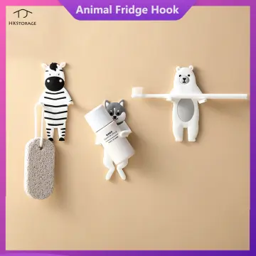 Wooden Hook Creative Nordic Cute Animal Hook Wall Hanging Coat Hook Home  Decoration Solid Wood Hook Kitchen Accessories 