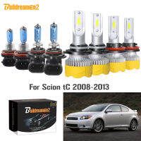 Buildreamen2 4 X Car Headlight High Beam + Low Beam LED Halogen Light Headlamp 12V For Scion tC 2008 2009 2010 2011 2012 2013