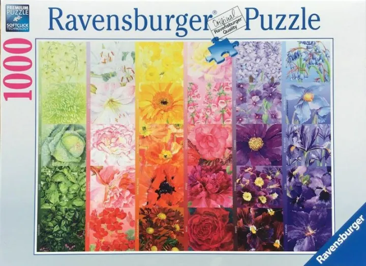 German Ravensburger 1000 Pieces Jigsaw Puzzle Gardener Palette For 