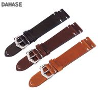 （A New Well Sell ） 18mm 19mm 20mm 21mm 22mm 24mm Retro Calf Leather Watch Band Strap Genuine Watchbands Belt with Spring Pins