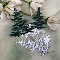Two pine trees Metal Cutting Dies Stencils For DIY Scrapbooking Decorative Embossing Handcraft Die Cutting Template