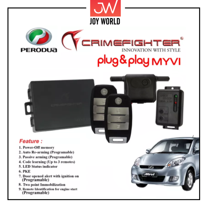 CRIMEFIGHTER CF200K PERODUA MYVI (OLD MODEL&Lagi Best) PKE PLUG AND ...