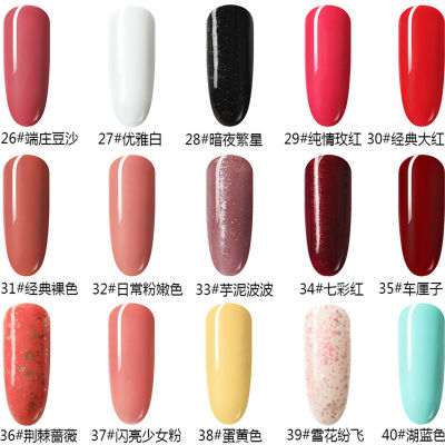 ฟรี10มล. น้ำยาทาเล็บอบ Perlengkapan Nail Art ที่ไม่ลอกสีออกได้กันน้ำยาวนานยาวแห้งเร็ว