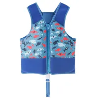 Newao life vest kids children zwemvest voor kids flower shark printed life jacket kayak pool beach swimming child lifesaver  Life Jackets