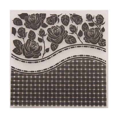 Rose Flower Plastic Embossing Folder For Diy Photo Album Scrapbooking Paper Card Template Stencil Home Decor