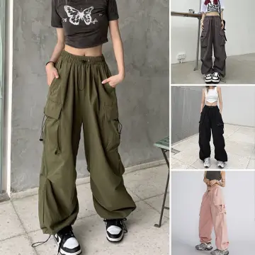 Brown Pants 80s Pants Womens Trousers High Waisted Pants Baggy