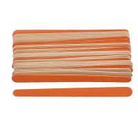 50pcs/lot Professional Wooden Nail File 150/150 Sandpaper Nail Art Sanding Salon Buffer Files For Pedicure Manicure Care Tools Manicure Kits Accessori