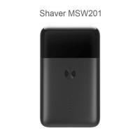 New XIAOMI MIJIA Portable Electric Shaver MSW201 for men Smart Mini Razor IPX7 waterproof Wet beard trimmer Mens Comfy Clean