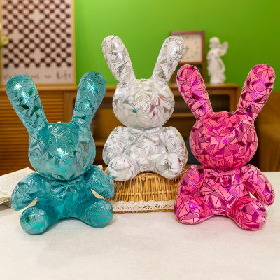 [COD] ข้อเสนอพิเศษ Diamond Rabbit Plush Toy Doll Childrens Ragdoll Company Gift Night Market Stall