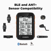 ไร้สายจักรยานคอมพิวเตอร์ GPS จักรยาน S Peedometer ขี่จักรยานวัดระยะทาง2.6in Bluetooth5.0 ANT APP GPS ไร้สายจักรยานวัดระยะทาง