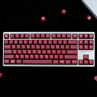 129คีย์ชุด GMK Blot สีแดงข้อความเหมือนกับ PBT ย้อมระเหิด Lightproof หมวกที่สำคัญเชอร์รี่รายละเอียดปุ่มกดสำหรับ MX สวิทช์แป้นพิมพ์