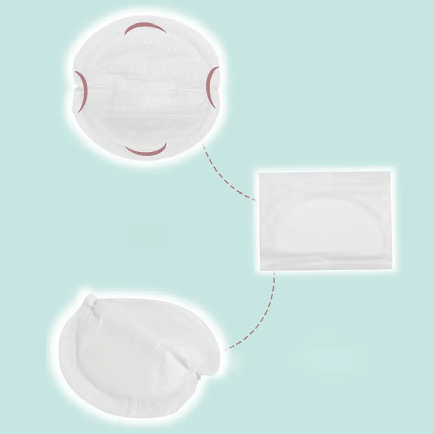 100Pcs Universal Disposable Nursing Pad Breastfeeding Pads Anti-overflow  Ultra-thin Leak-proof for Maternity Women Spring Summer