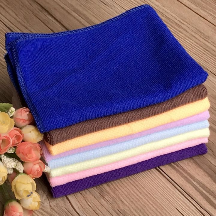 2-4-pcs-lot-mixed-color-microfiber-car-cleaning-towel-kitchen-washing-polish-set