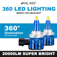 H4 LED H7 LED Car Light Bulbs 20000LM H8 H9 HB3 9005 HB4 H11 Led Headlights Bulbs 3D LED high power 360 degree Auto Lamp