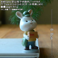 Creative Professional Bunny Ornament Rabbit Figurine Office Decoration Lovely Girl Gift Doll for Kids