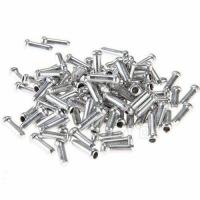 【cw】 WHOLESALE 100PCS ALUMINUM BIKE BICYCLE SHIFTER BRAKE CABLE TIPS CAPS ENDS CRIMPS !