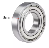 16003 Z ( 17 x 35 x 8 mm.) Thin Section Bearing ลูกปืนเม็ดกลม ฝาเหล็ก 16003-2Z = 1 ตลับ