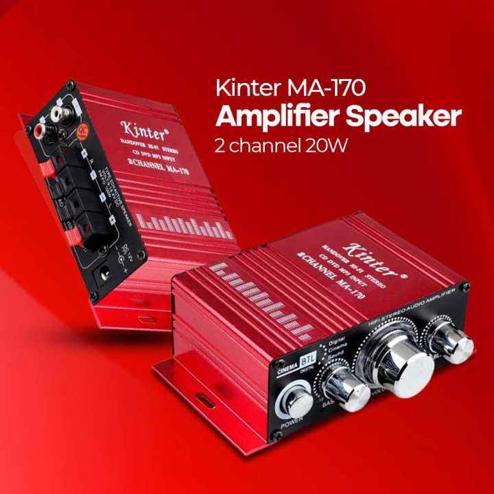 Kinter Amplifier Speaker 2 channel 20W MA170 / Alat Mini Speaker