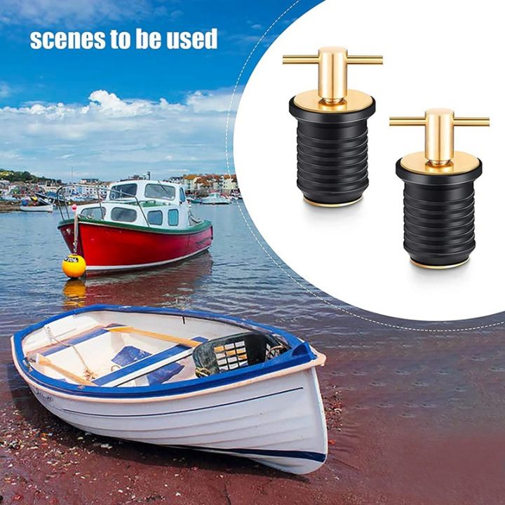 2-pcs-t-handle-drain-plug-twist-turn-marine-boat-drain-plugs-rubber-plugs-with-brass-handle-boat-marine-accessories