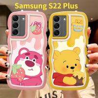 เคสสำหรับ Samsung S22Ultra S22 Plus เคสโทรศัพท์ซิลิโคนกันกระแทกเคสแข็งฝาครอบรูปการ์ตูนหยักขนาดใหญ่