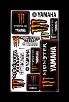 MONSTER YAMAHA สติ๊กเกอร์แต่งรถมอเตอร์ไซค์ บิ๊กไบค์ ATV หมวกกันน็อค รถยนต์ สติ๊กเกอร์เคลือบเงาคุณภาพดี