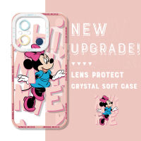 Casing Ponsel สำหรับ Xiaomi Redmi 7 Redmi 8 Redmi 11A 12C 10C ของแท้กันกระแทกมิกกี้เคสโทรศัพท์ปลอกอ่อนคลุมทั้งหมดป้องกันกล้องเคสโทรศัพท์เคสมือถือโปร่งใส