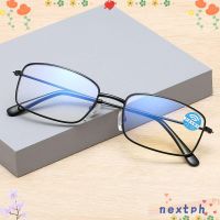 NEXTSHOP Women Presbyopic Eyeglasses Vision Care Far Sight Eyewear Reading Glasses 1.0 4.0 Ultralight Fashion Metal Frame Anti Blue-ray/Multicolor