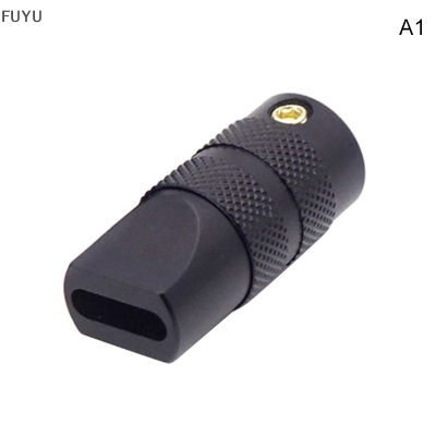 FUYU USB C Type-C SHELL Case Data CABLE Charger Wire plug Metal SHELL DIY อุปกรณ์เสริม2x0.6cm Black White HOUSING