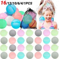 6/8/12PC Reusable Water Balloons for Kids Silicone Water Ball Water Bomb Quick Fill Summer Splash Ball Party Pool Bath Water Toy