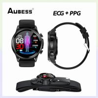 E400 ECG PPG Blood Glucose Smart Watch Men IP68 Waterproof Fitness Tracker Body Temperature Heart Rate Sports Smart Bracelet