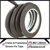 Double Sticky Foam Tape Sealing for TV Display OLED Frameless Curved Monitor Screen Frame Bond Rework Sponge Strip 0.86mm/1.26mm Adhesives Tape