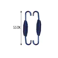 สปริงท่อไอเสีย (ทำสีน้ำเงิน-ม่วง) ยาว 5.5 ซม. (1 คำสั่งซื้อ ได้ 2 ตัว)