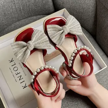 Toddle Baby Girls Bow Sandals Flat Heels Wedding Party Kids Summer Spanish  Shoes | eBay