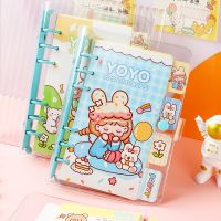 Kawaii Cartoon Design Lovely Little Girl Loose Leaf Planner Book Colorful Pages Grid Paper 160P