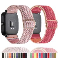 20mm 22mm Nylon Loop Band for Amazfit GTS 2 2e GTS2 Mini GTR 42 47mm GTR 2 2e Elastic Adjustable Belt Bracelet Amazfit Bip Strap