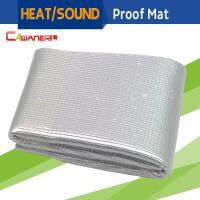 Cawanerl 100CM X 100CM Vehicle Car Thermal Heat Shield Sound Insulation Proof Mat Deadener Noise Control Deadening Self-Adhesive