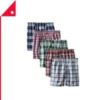 Hanes : HNS838BX5-M* กางเกงบ๊อกเซอร์ Mens Tartan Boxer 5pk. Size - M