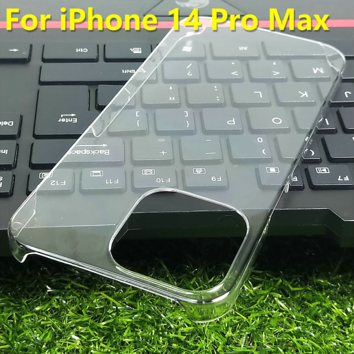 สินค้าใหม่ในสต็อก-ultra-clear-pc-hard-case-สำหรับ-iphone-14-pro-max-case-slim-transparent-protective-back-cover