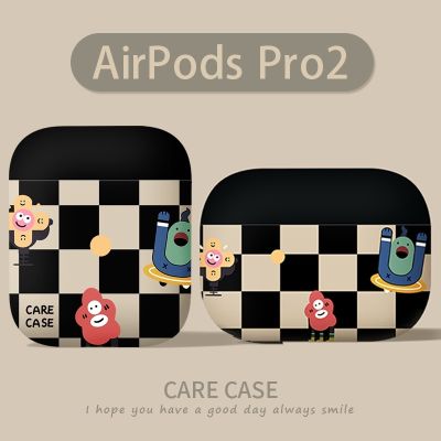 ลายตาหมากรุก little monster compatible AirPods 3 case สำหรับ (3rd) 2021 ใหม่ AirPods3 หูฟังเคสป้องกัน 3rd เหมาะสำหรับ AirPodsPro AirPods2gen